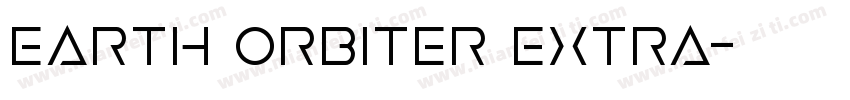 Earth Orbiter Extra字体转换